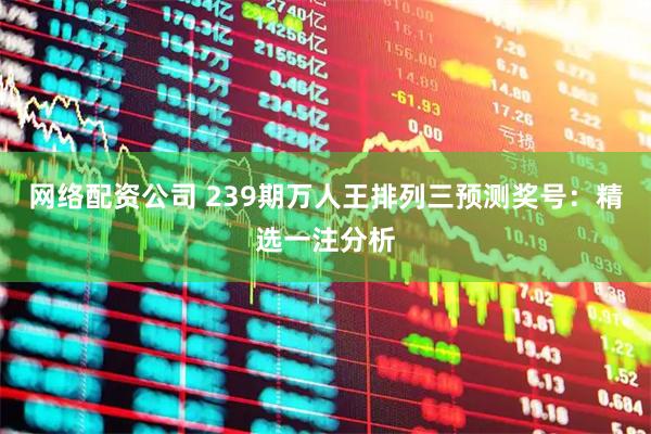 网络配资公司 239期万人王排列三预测奖号：精选一注分析